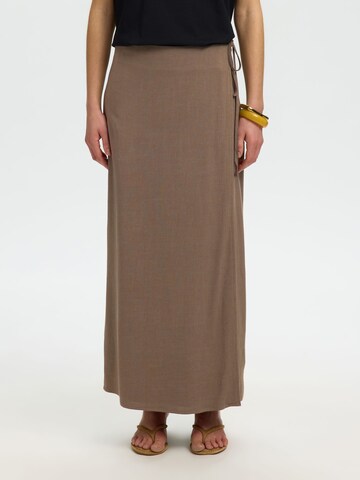 SELECTED Skirt in Brown: front