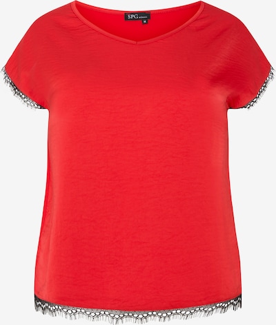 SPGWOMAN Spitzenbluse in rot, Produktansicht