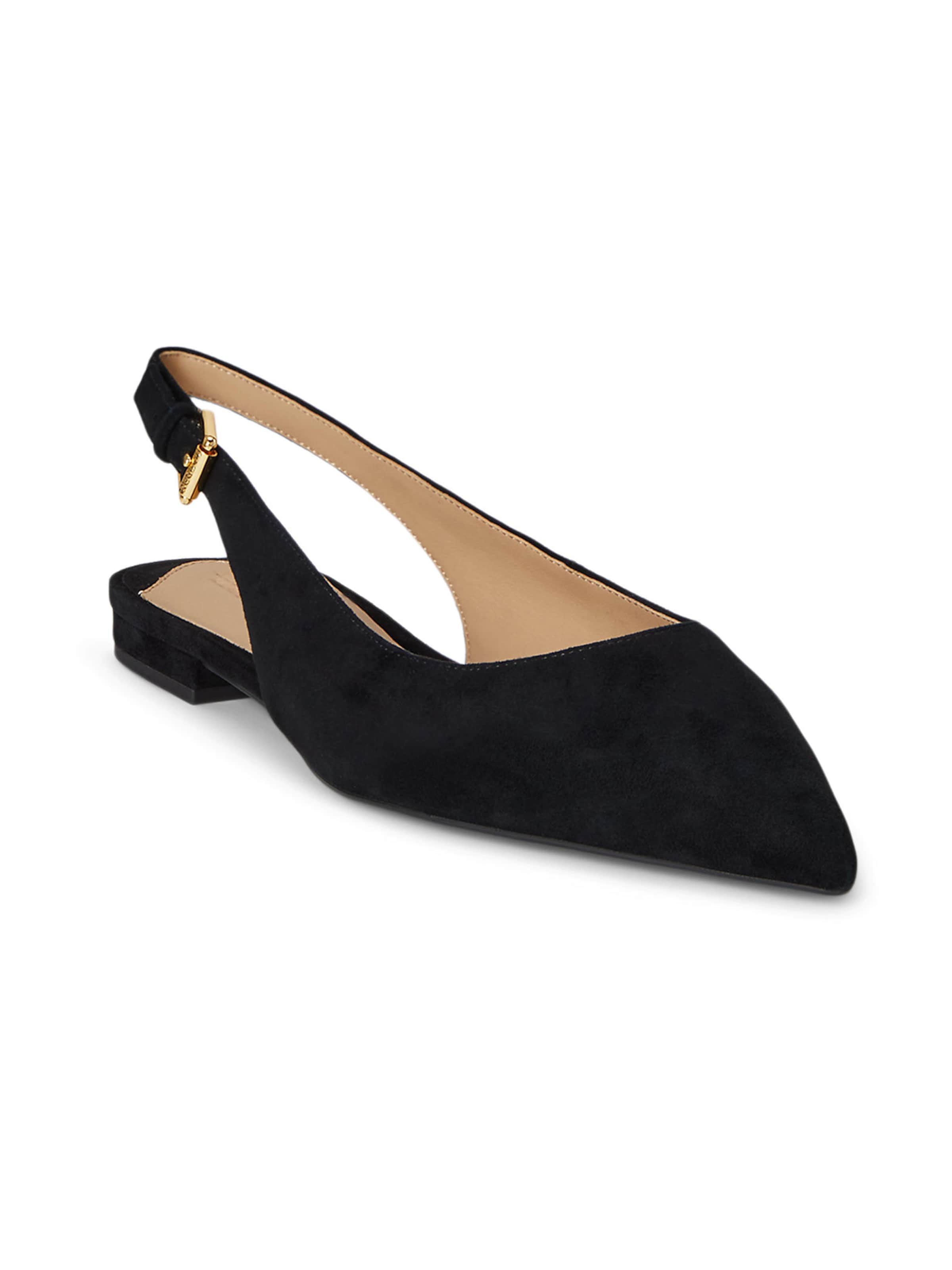 Lauren Ralph Lauren Baleríny s řemínky 'LONDYN' – černá