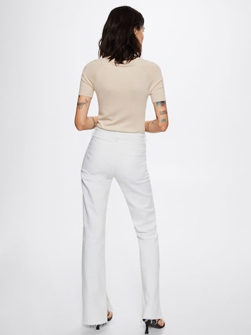 MANGO Regular Jeans 'Elle' in Wit