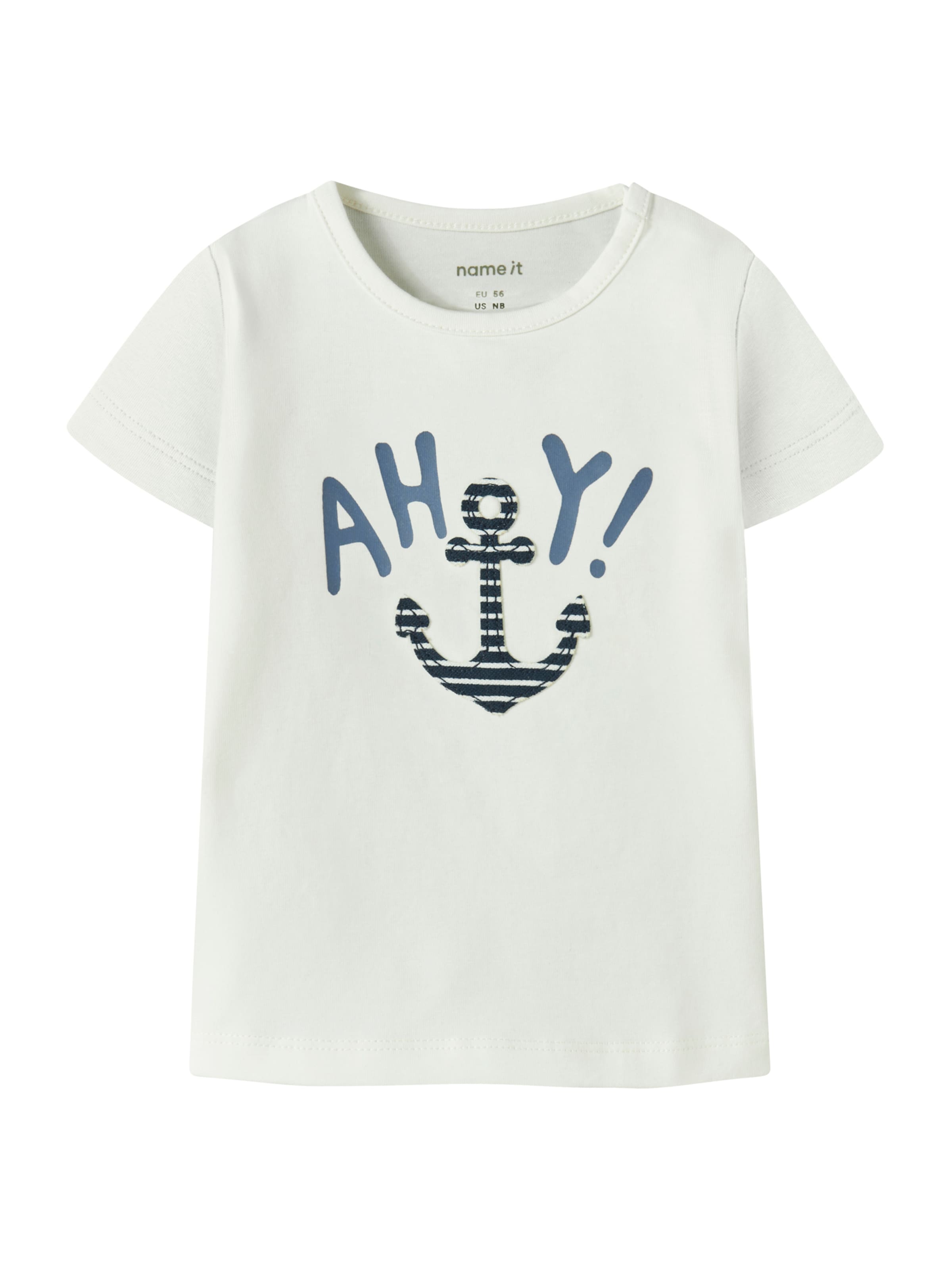 NAME IT Póló 'NBMFOLIO' - fehér: elől