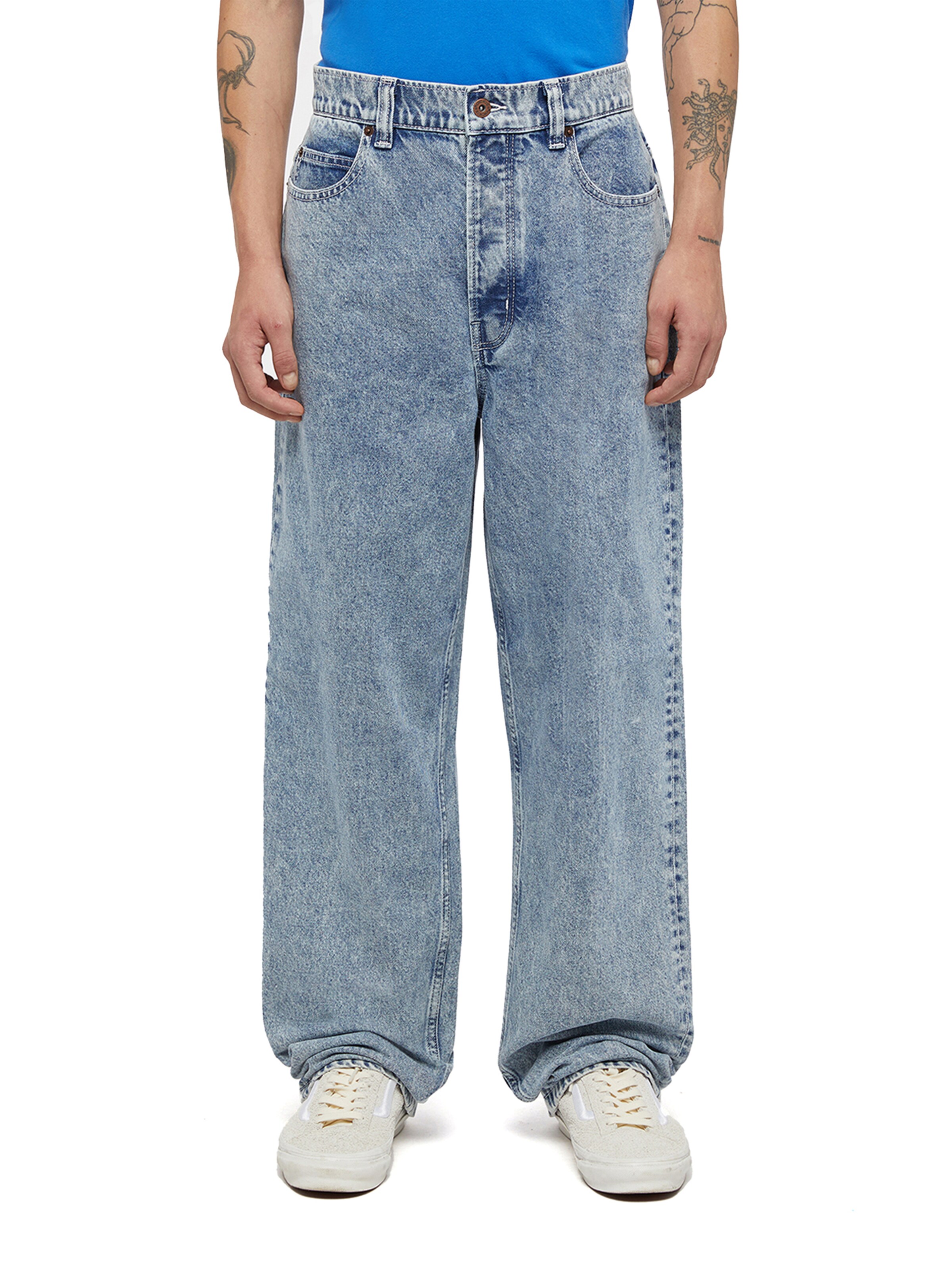 DICKIES Loosefit Jeans i blå: forside