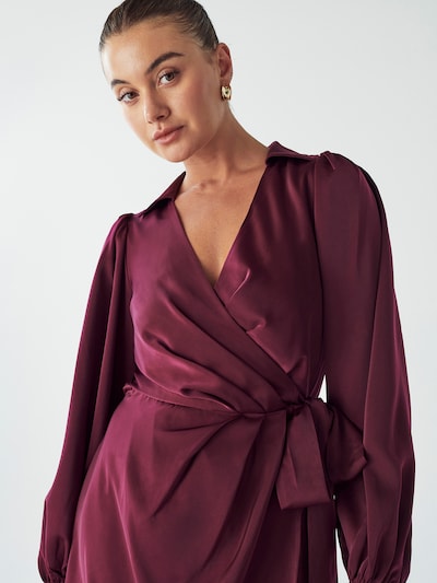 Willa Dress 'Pearl' in Merlot, Item view