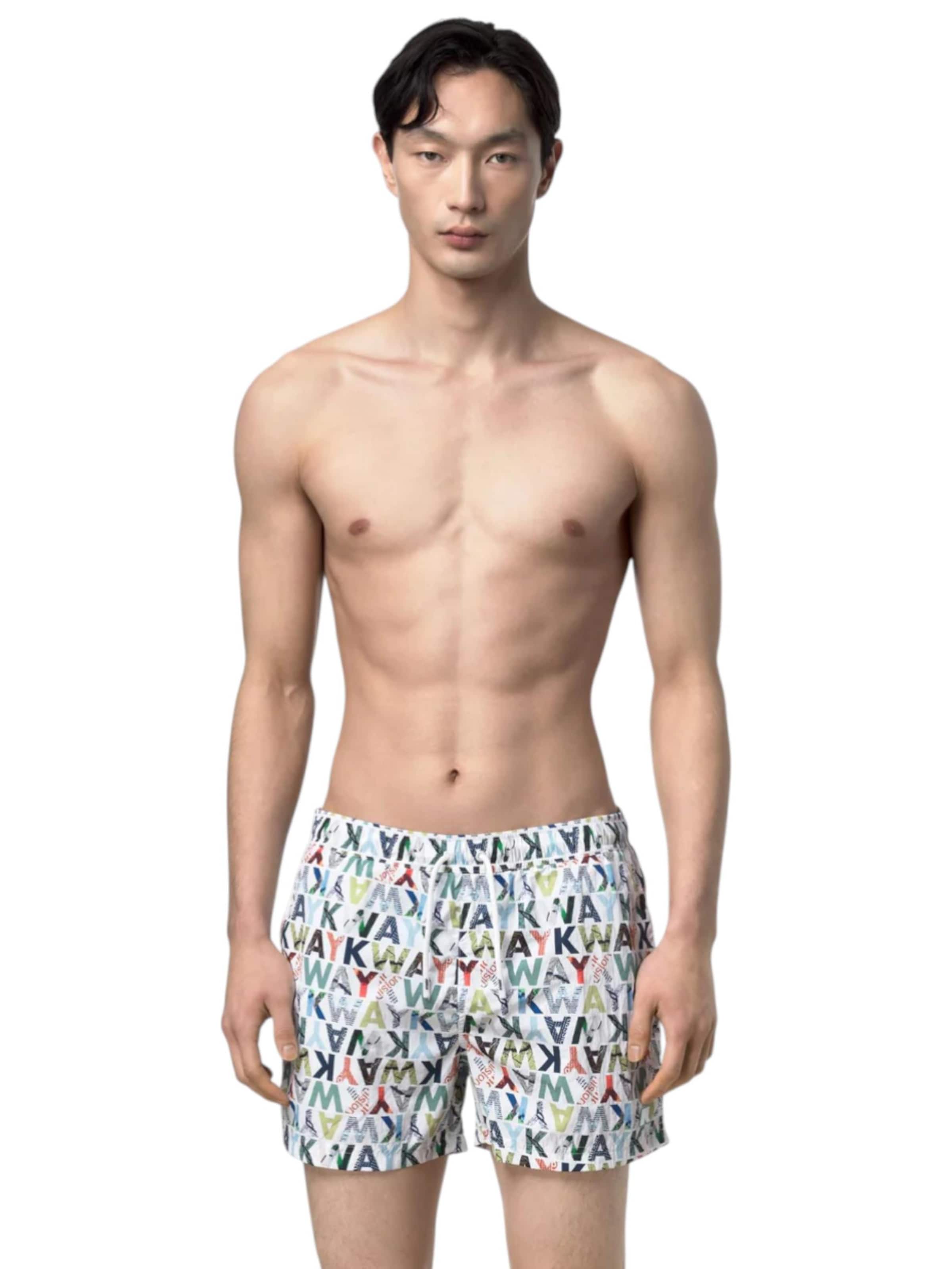 Shorts de bain K-Way en mélange de couleurs
