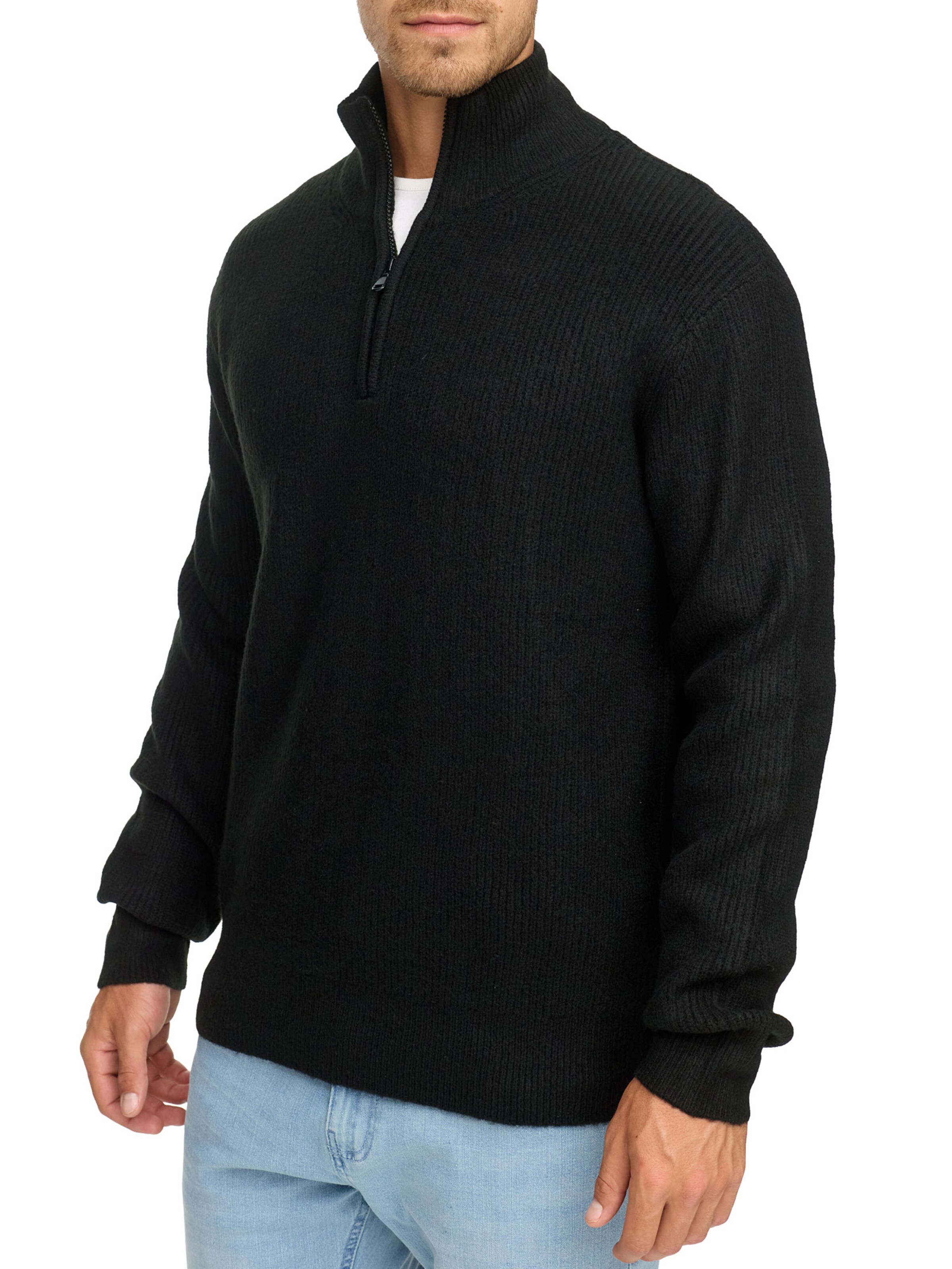 INDICODE JEANS Sweater in Black