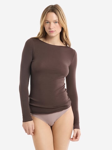 Maglietta intima 'Warmlight' di ETAM in marrone: frontale