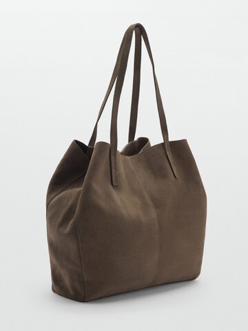 MANGO Torba shopper 'Bassi' w kolorze zielony
