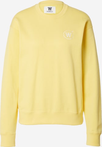 WOOD WOOD Sweatshirt 'Jess' in Yellow: front