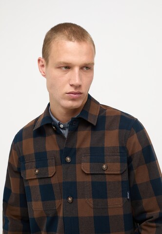 MUSTANG Regular fit Button Up Shirt in Blue