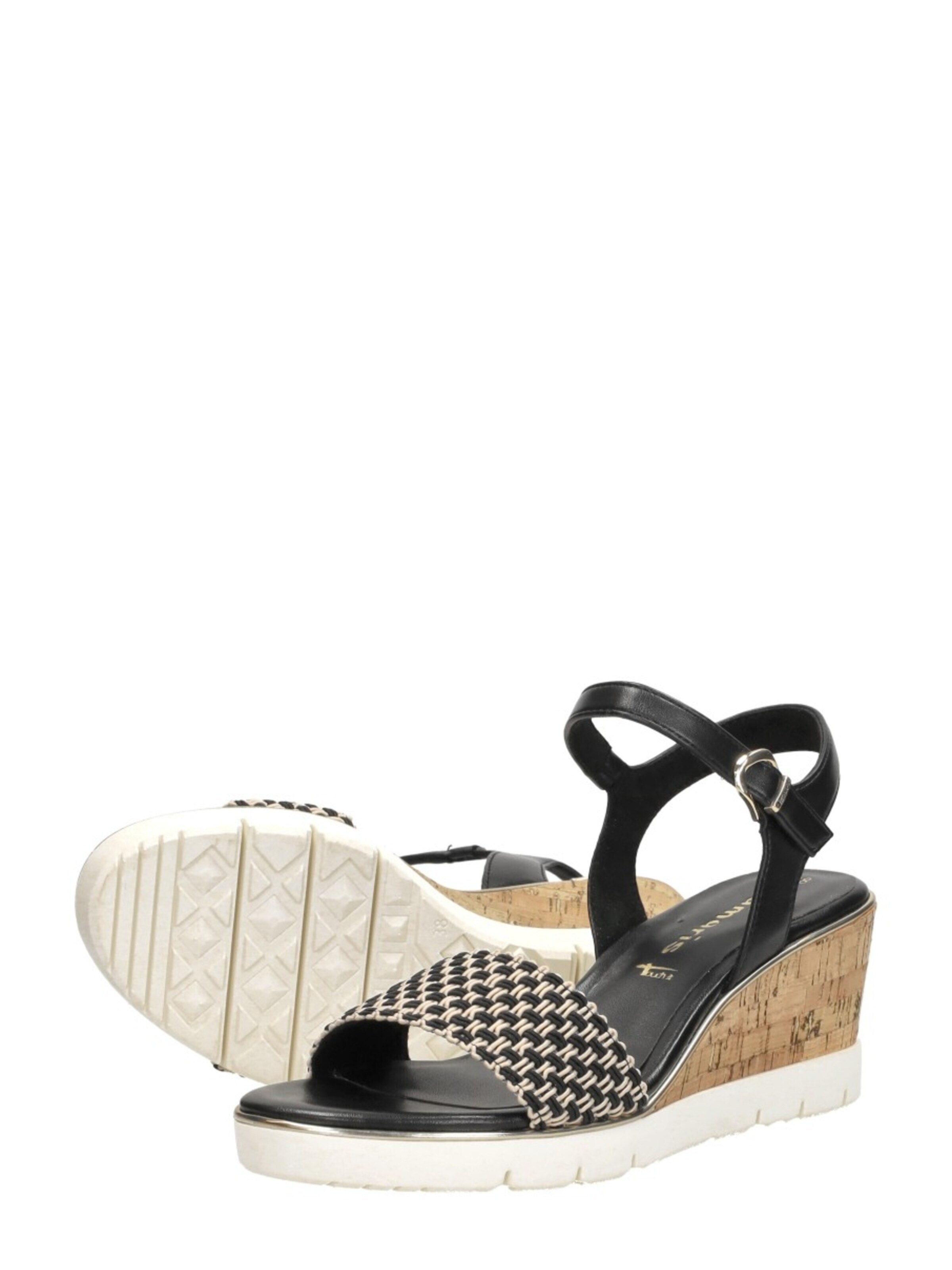 Tamaris Sandal 'Sandalen Hak' in Black