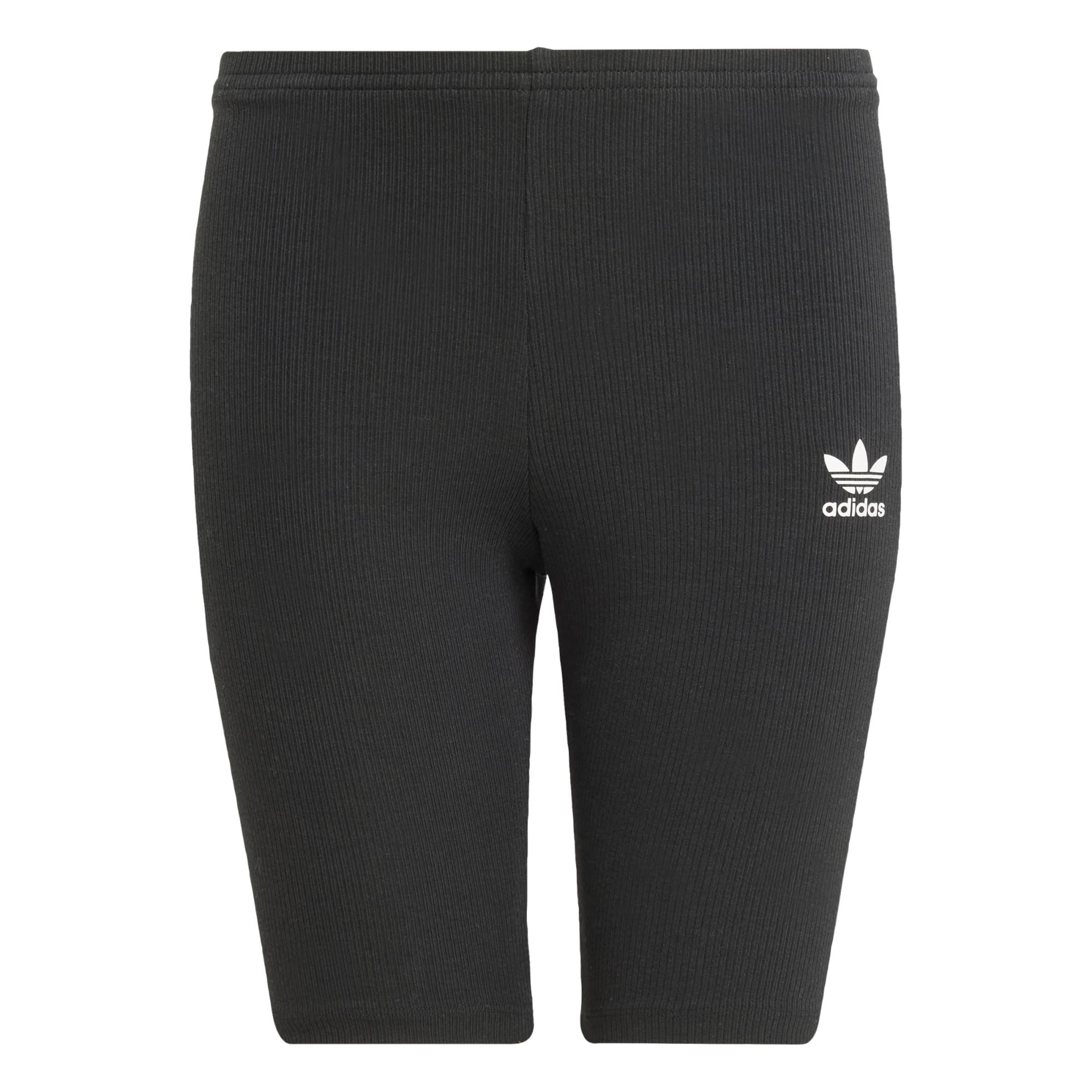 ADIDAS ORIGINALS Skinny Pajkice 'Ribbed Cycling' | črna barva: sprednja stran