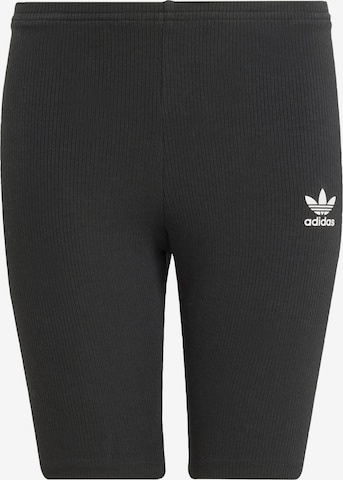 juoda ADIDAS ORIGINALS Siauras Tamprės 'Ribbed Cycling': priekis