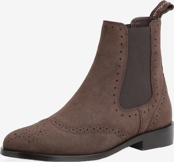 Crickit Chelsea Boots ' HELEN ' in Braun: Vorderseite