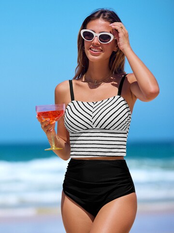 Cupshe Tankini in Schwarz