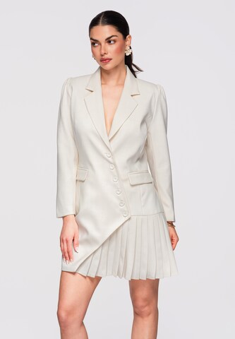 Ombre Avondjurk in Beige: voorkant