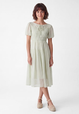 Robe Usha en vert : devant
