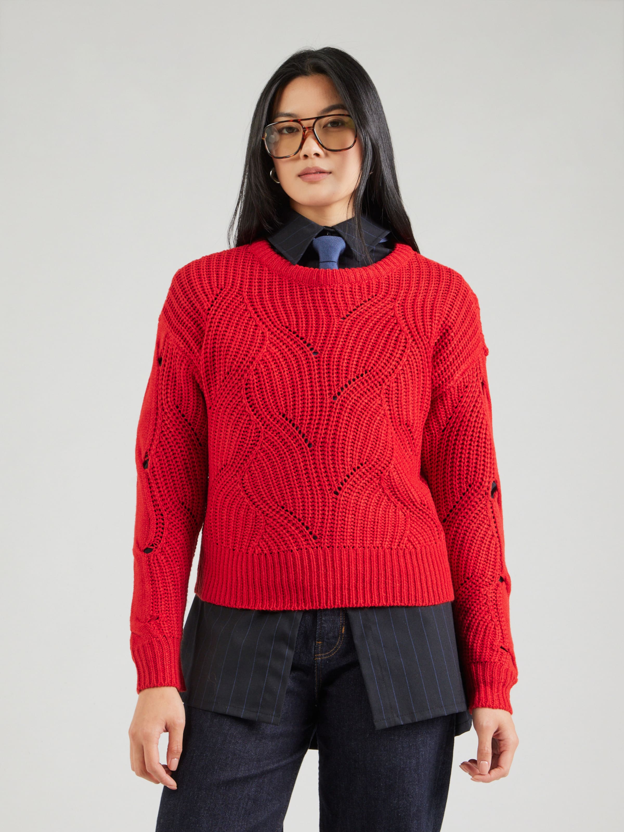 ONLY Sweater 'ONLJASMIN' in Blood Red | ABOUT YOU