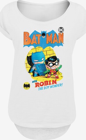 Maglietta 'Super Friends Batman The Boy Wonder and Batman' di F4NT4STIC in bianco: frontale