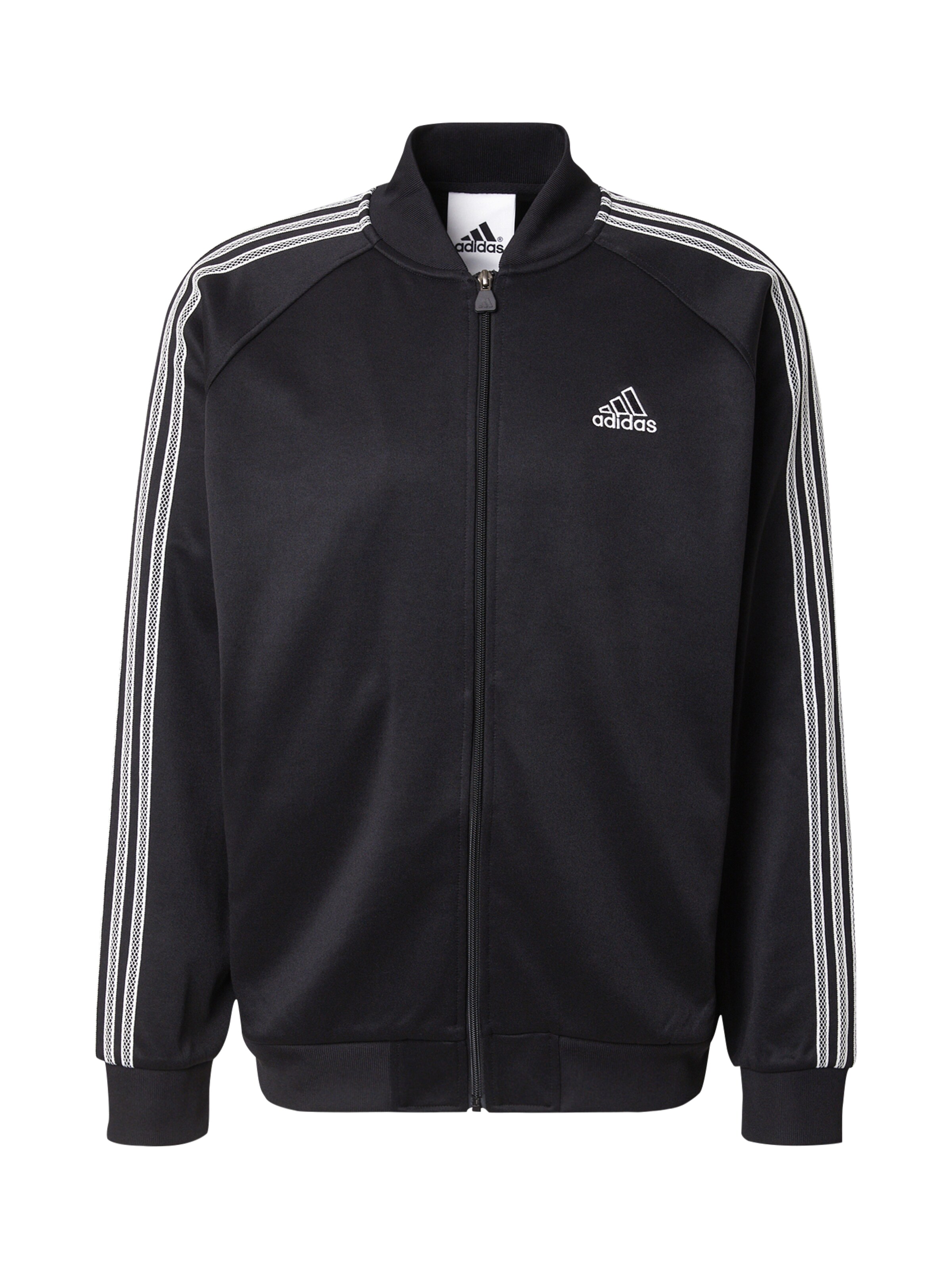 Giacca di felpa di ADIDAS ORIGINALS in nero: frontale