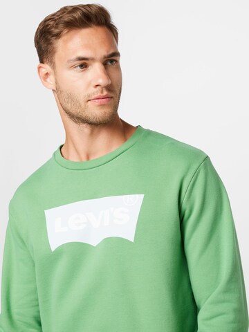 LEVI'S ®Sweater majica 'Standard Graphic Crew' - zelena boja