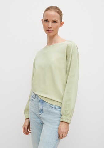 comma casual identity Sweatshirt in Groen: voorkant