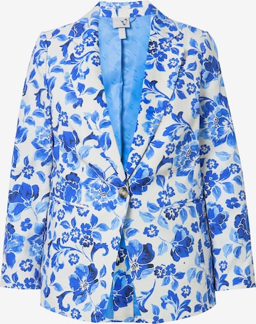 Blazer Ulla Popken en bleu : devant