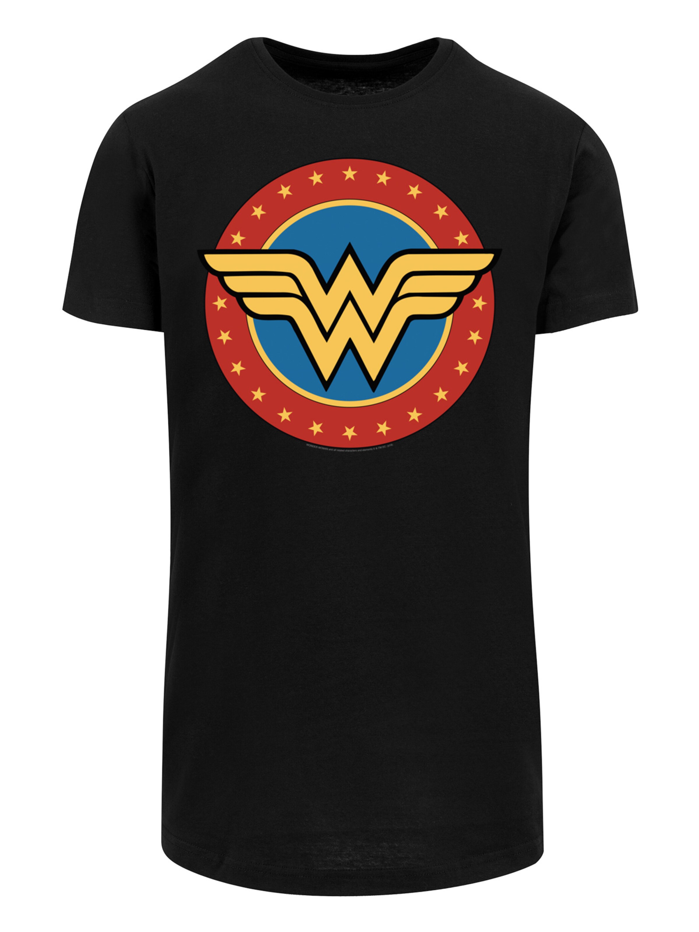 F4NT4STIC Shirt 'DC Comics Wonder Woman' in Black: front