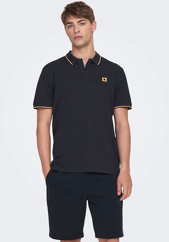 Tricou 'Fletcher' de la Only & Sons pe albastru: față