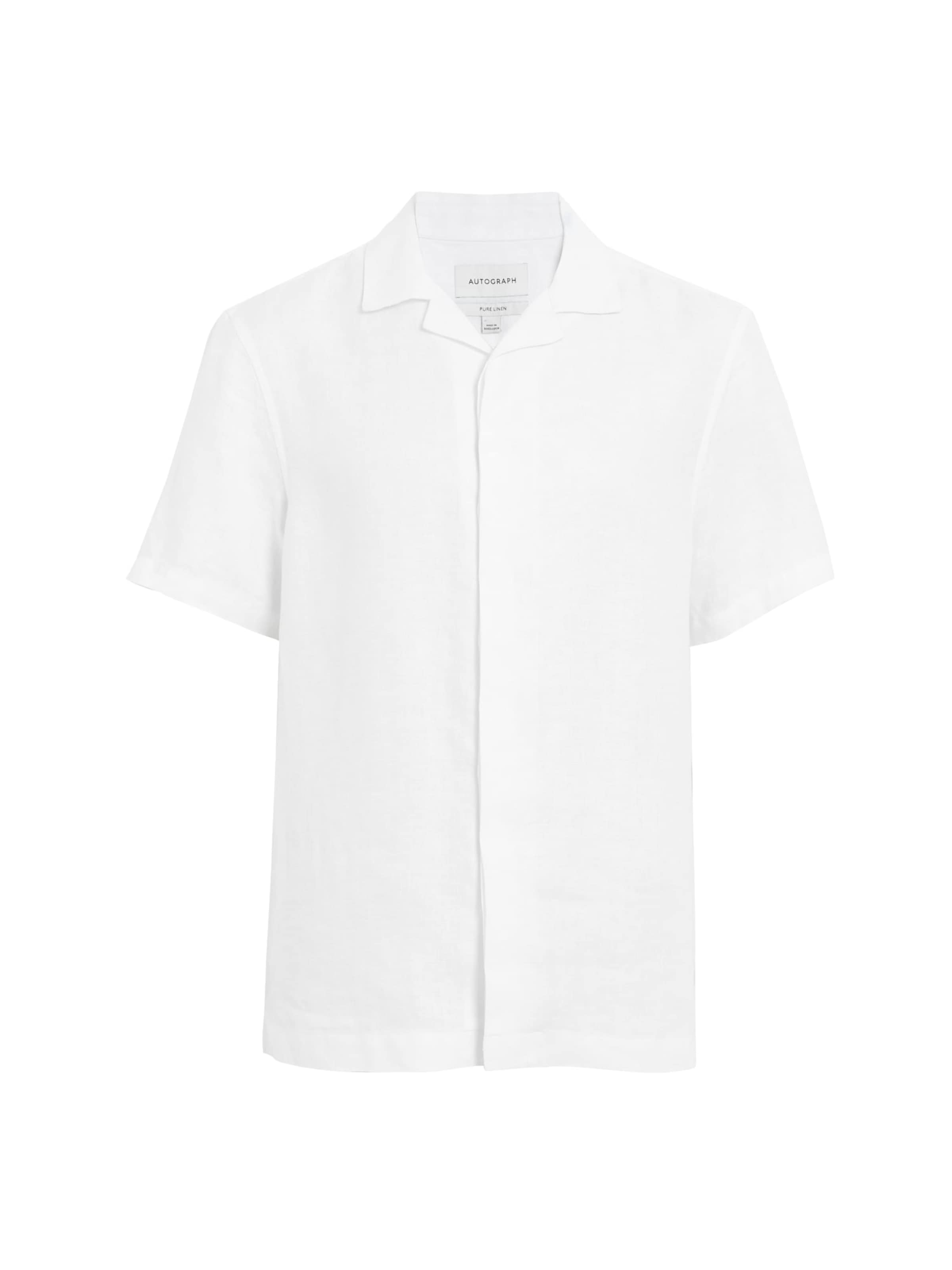 Coupe regular Chemise Marks & Spencer en blanc : devant