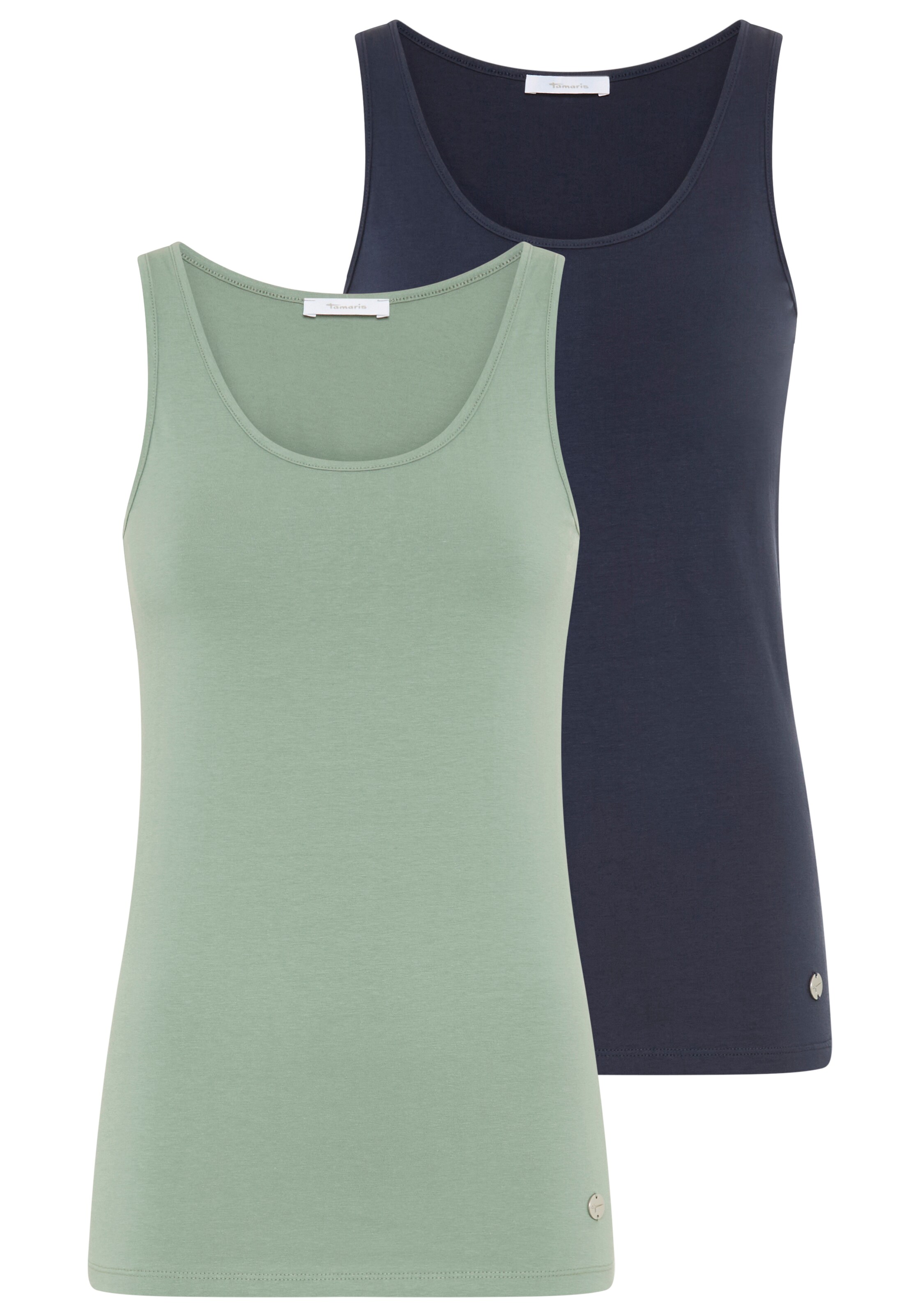 Tamaris Top in Blau: Vorderseite