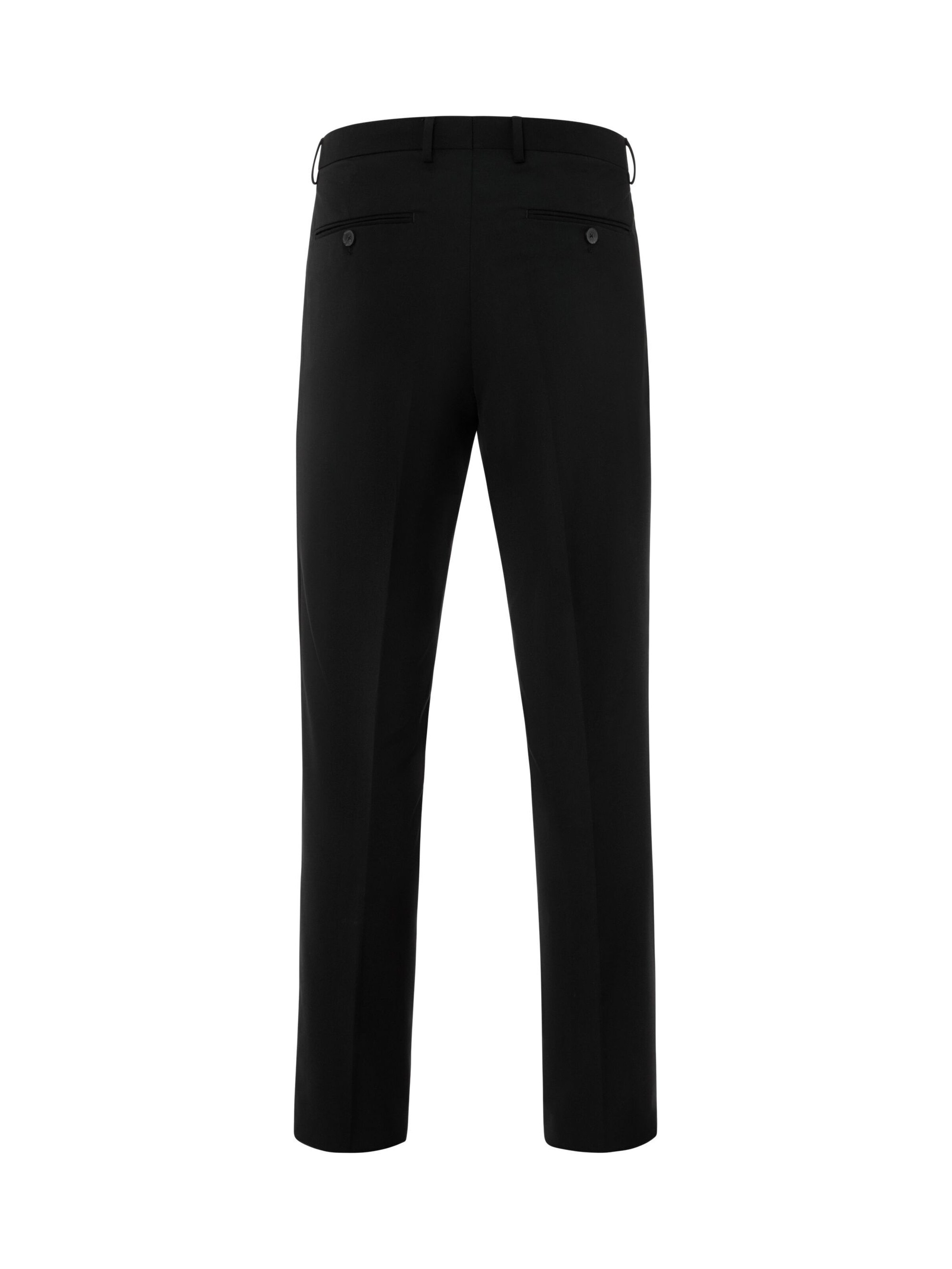 Coupe slim Pantalon à plis '3935-20039' Thomas Goodwin en noir