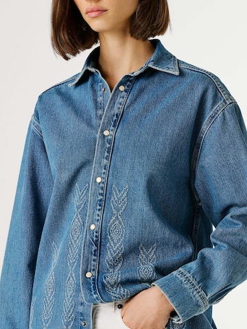 Pepe Jeans Blouse 'ELLEN IKAT '' in Blauw