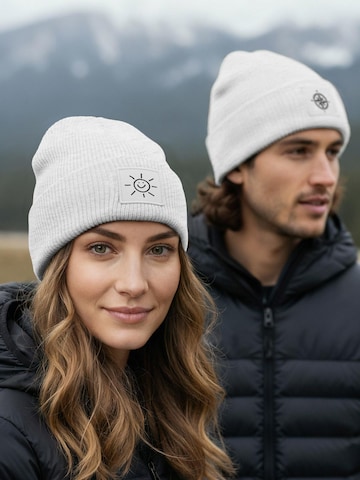 Neverless Beanie 'Sonne' in Grey