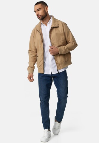 INDICODE JEANS Between-Season Jacket ' Forty ' in Beige