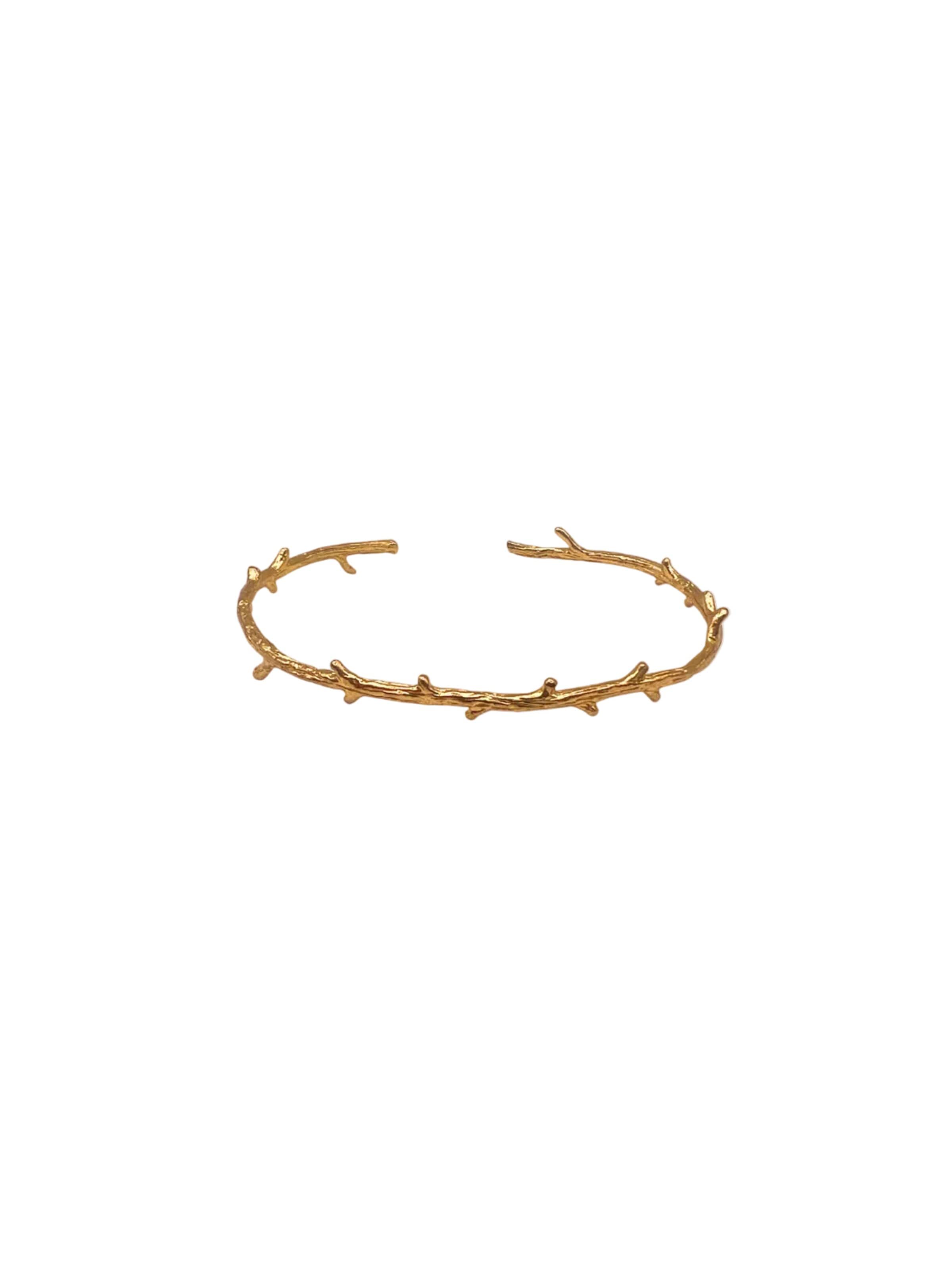 Les Reines Armband 'The Branchlet' i guld: framsida