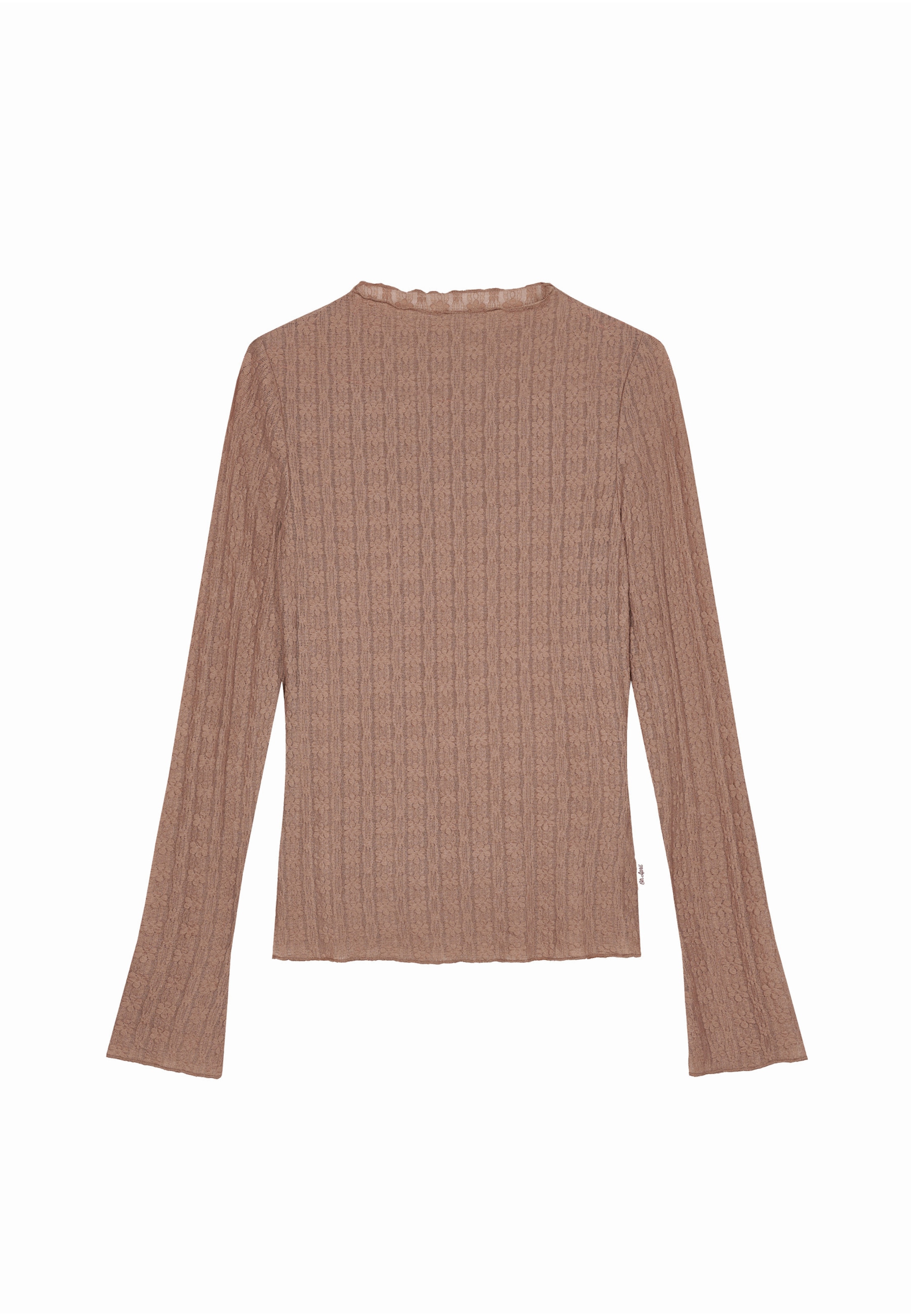 OH APRIL - Camisa 'Zahara' em castanho: frente