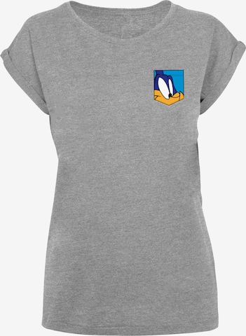 T-shirt 'Looney Tunes Road Runner Face' F4NT4STIC en gris : devant