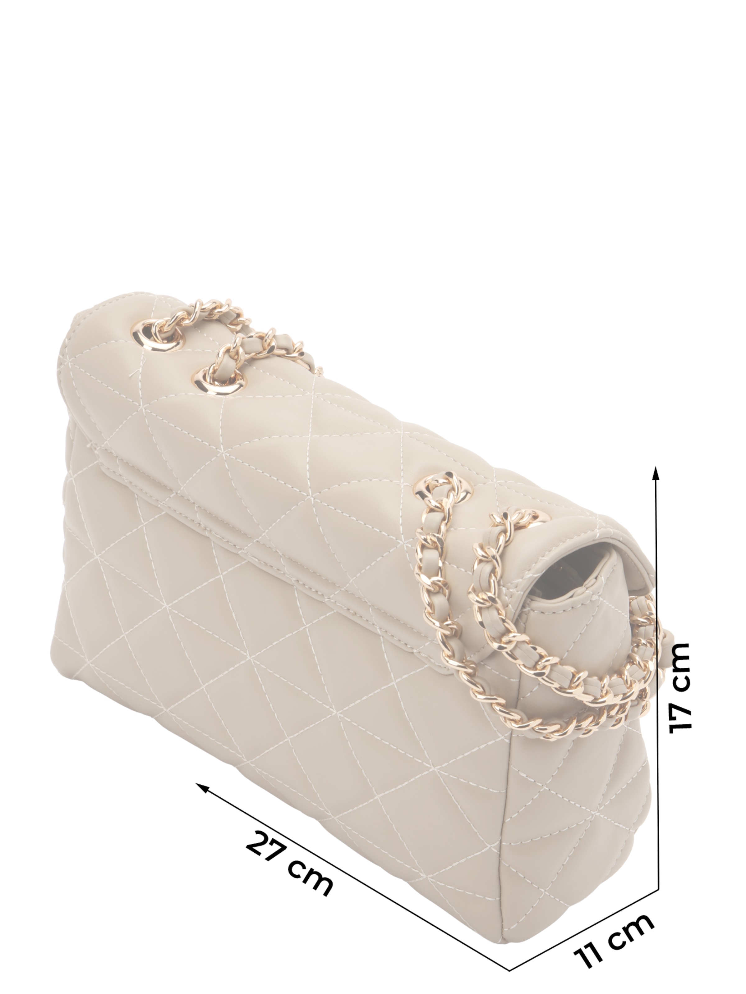 19V69 ITALIA - Mala de ombro 'Gaia Gold' em cinzento