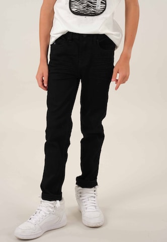 Deeluxe Slimfit Jeans 'Carlos' in Zwart: voorkant