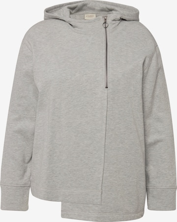 Sweat-shirt Ulla Popken en gris : devant