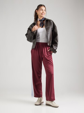 Wide leg Pantaloni de la Abercrombie & Fitch pe mov