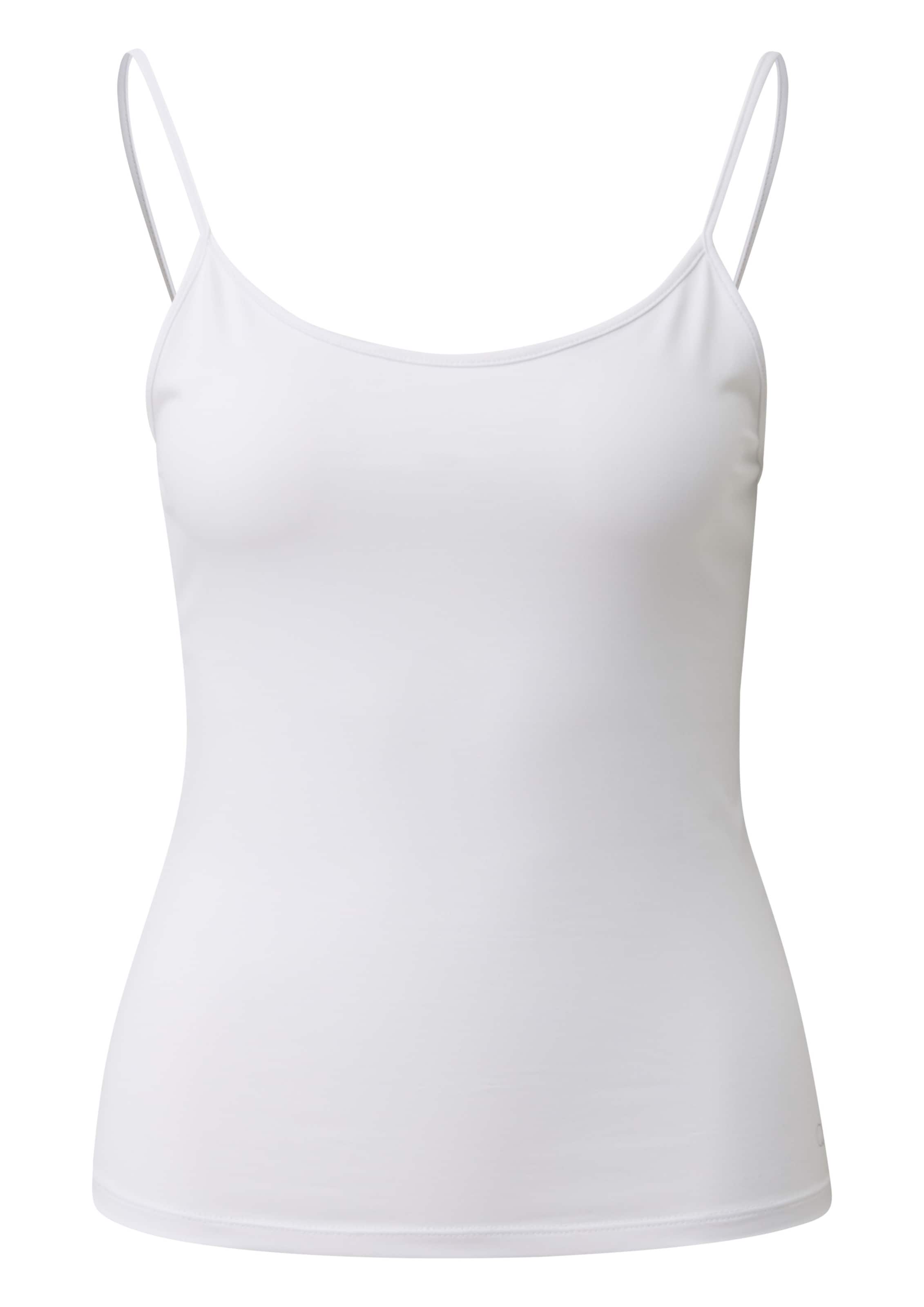 T-shirt QS en blanc : devant