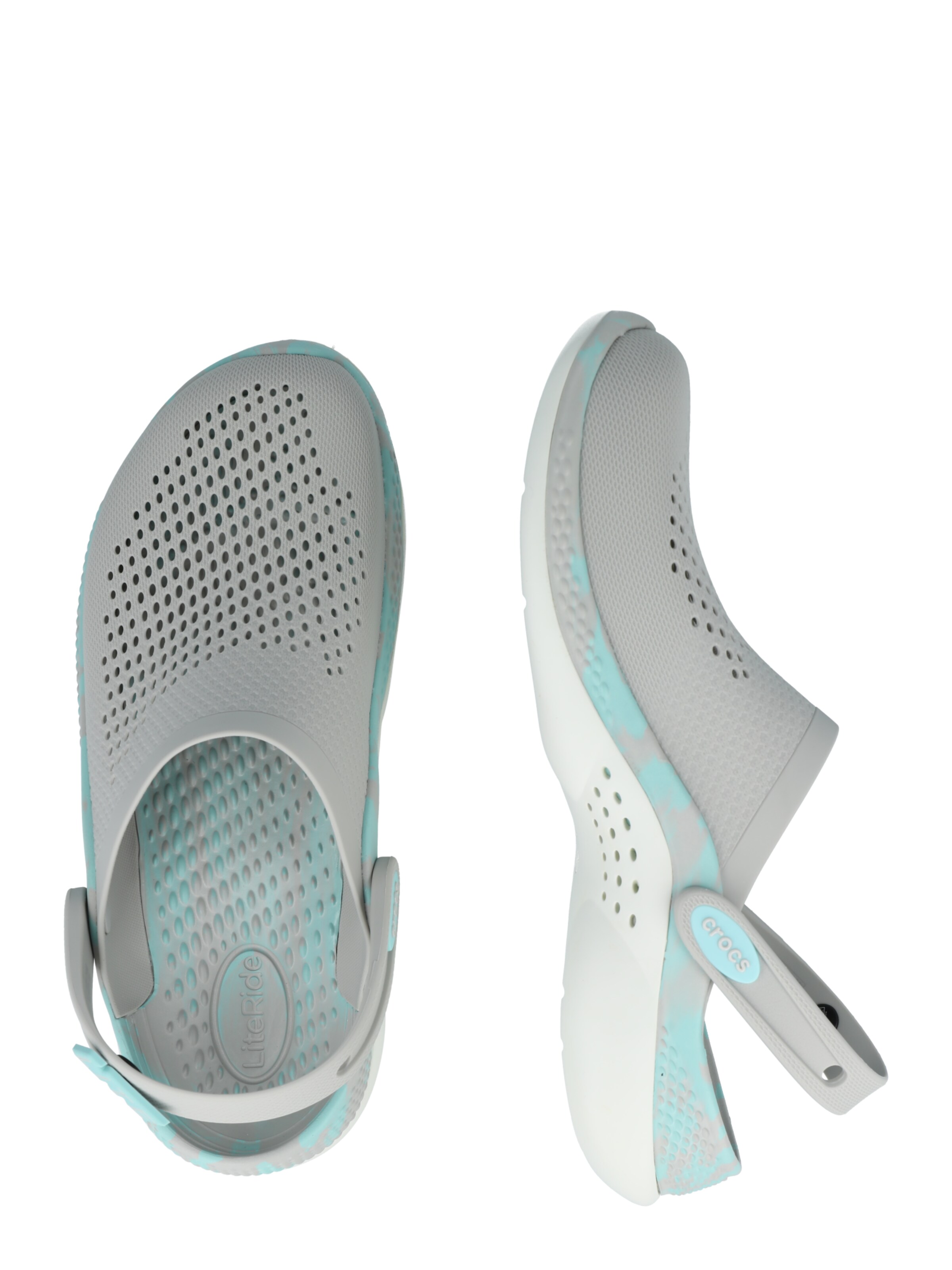 Männer Offene Schuhe Crocs Clogs 'Literide 360' in Grau - BS74221