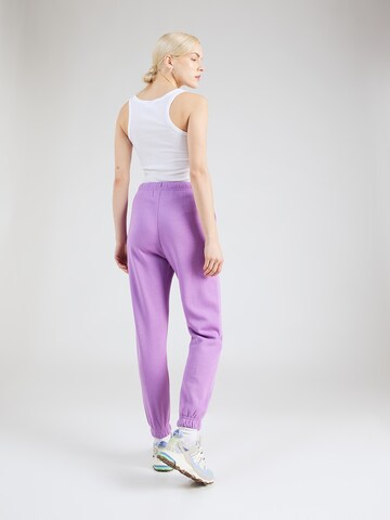 PIECES Tapered Pants 'CHILLI' in Purple