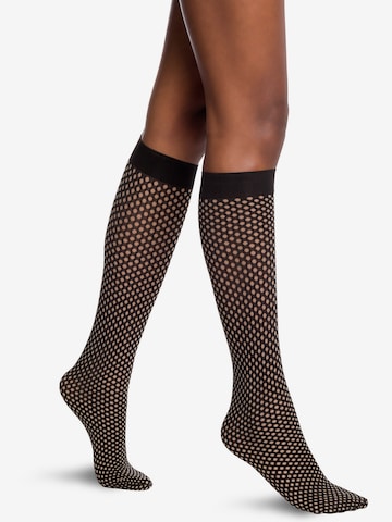 Wolford - Meias pelo joelho em preto: frente