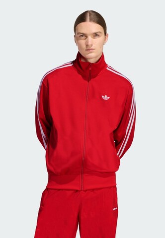 ADIDAS ORIGINALS Sweatjacke 'Firebird Adicolor' in Rot: Vorderseite