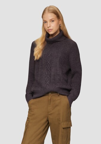 Pull-over QS en marron : devant