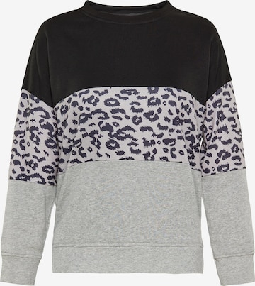 Sweat-shirt MIMO en gris : devant