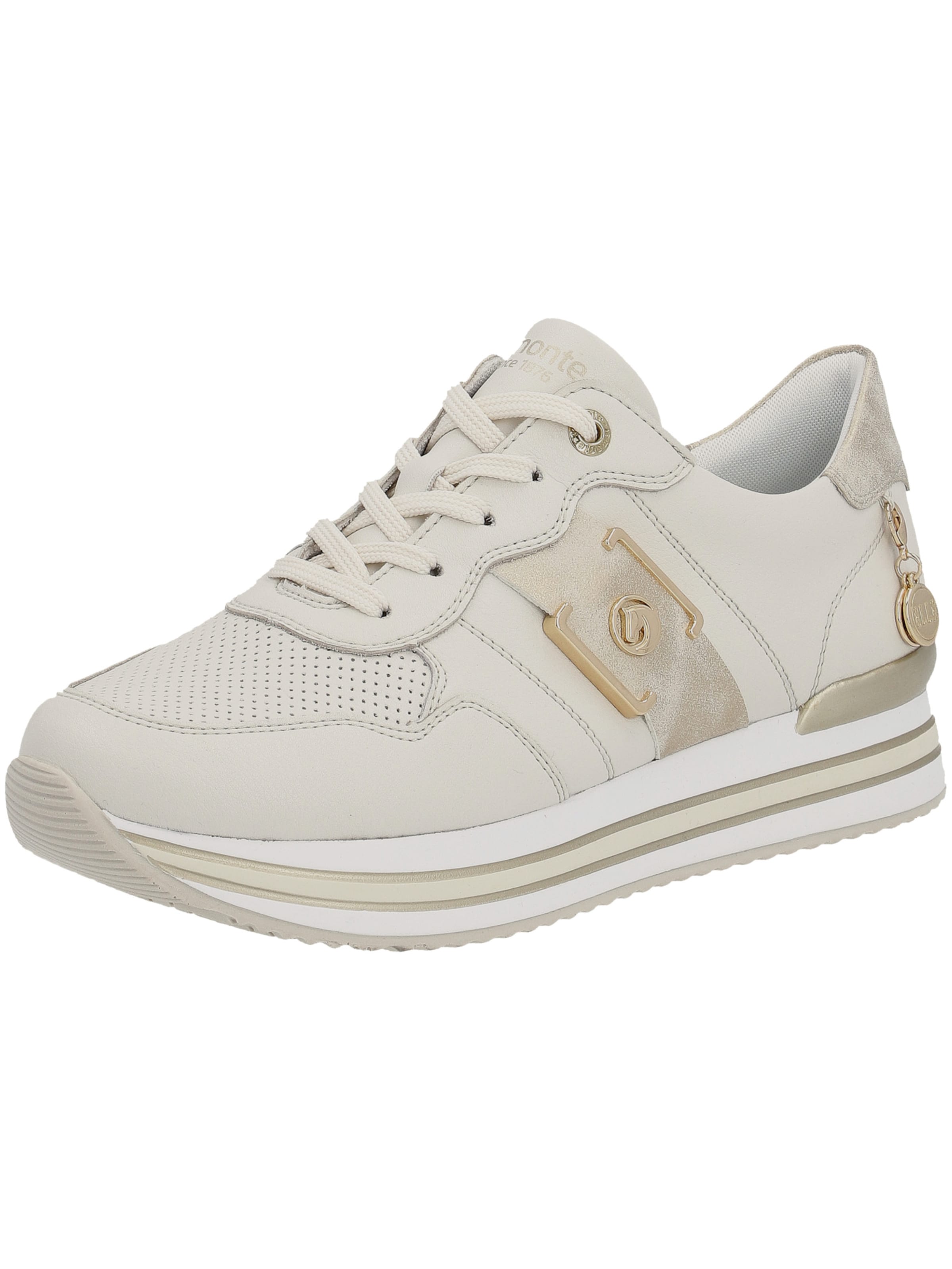 Sneaker bassa 'D1322' di REMONTE in beige: frontale