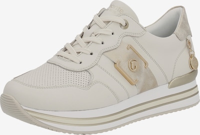 REMONTE Sneaker low 'D1322' i beige / guld, Produktvisning